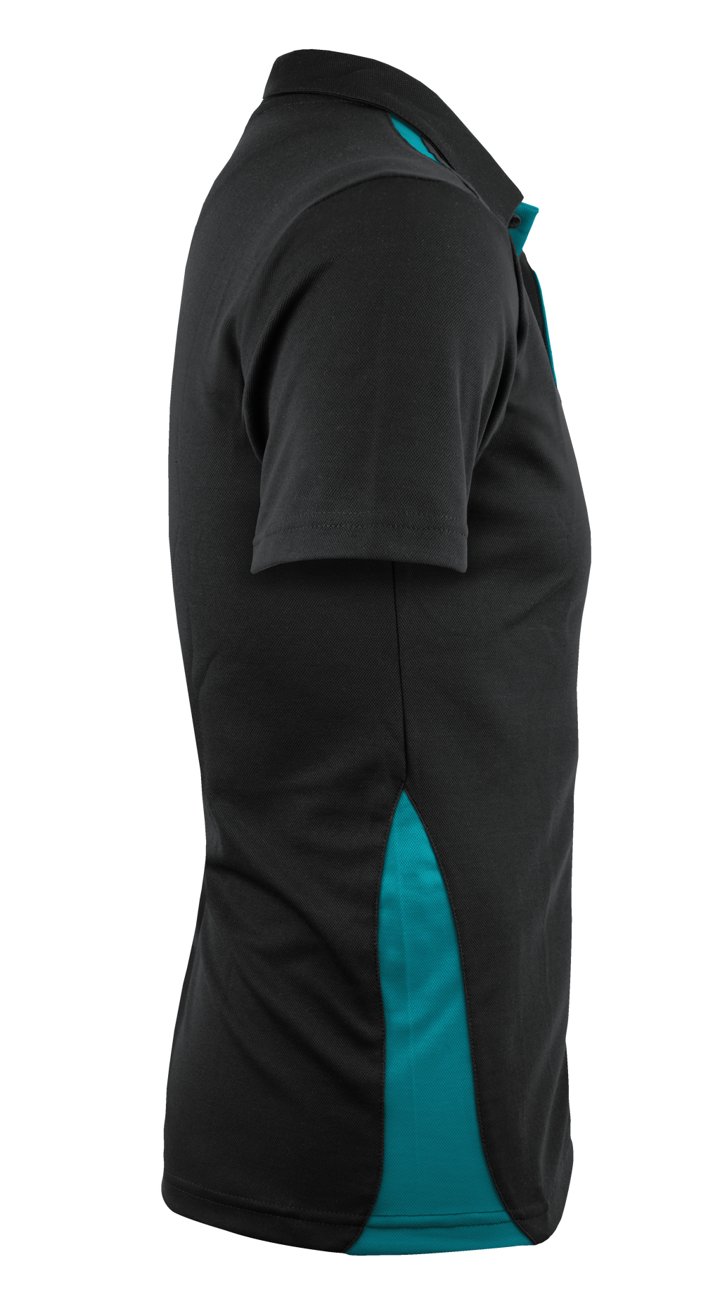 PATERSON MENS POLOS - BLACK/TEAL
