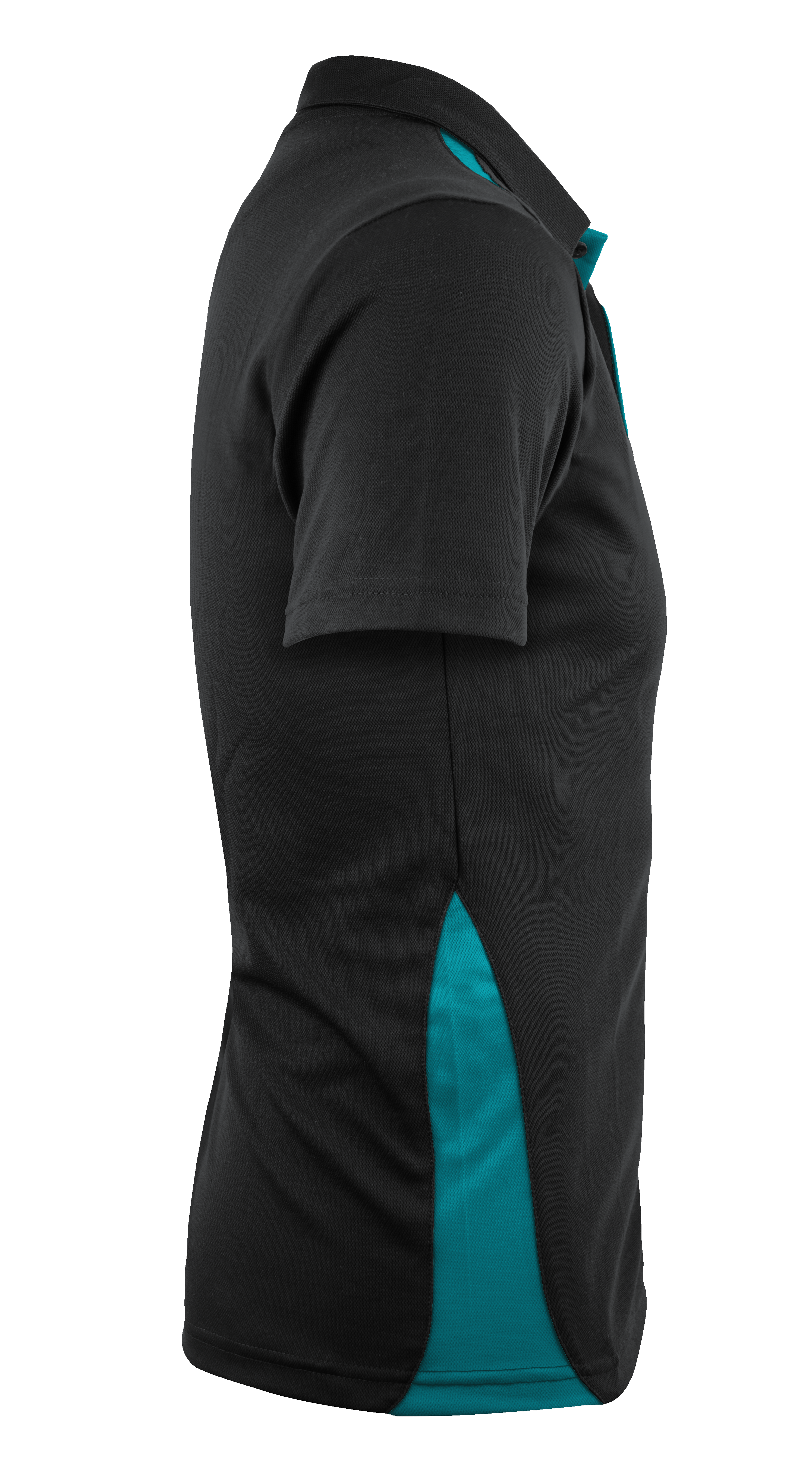 PATERSON MENS POLOS - BLACK/TEAL