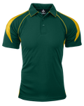 PREMIER MENS POLOS - BOTTLE/GOLD