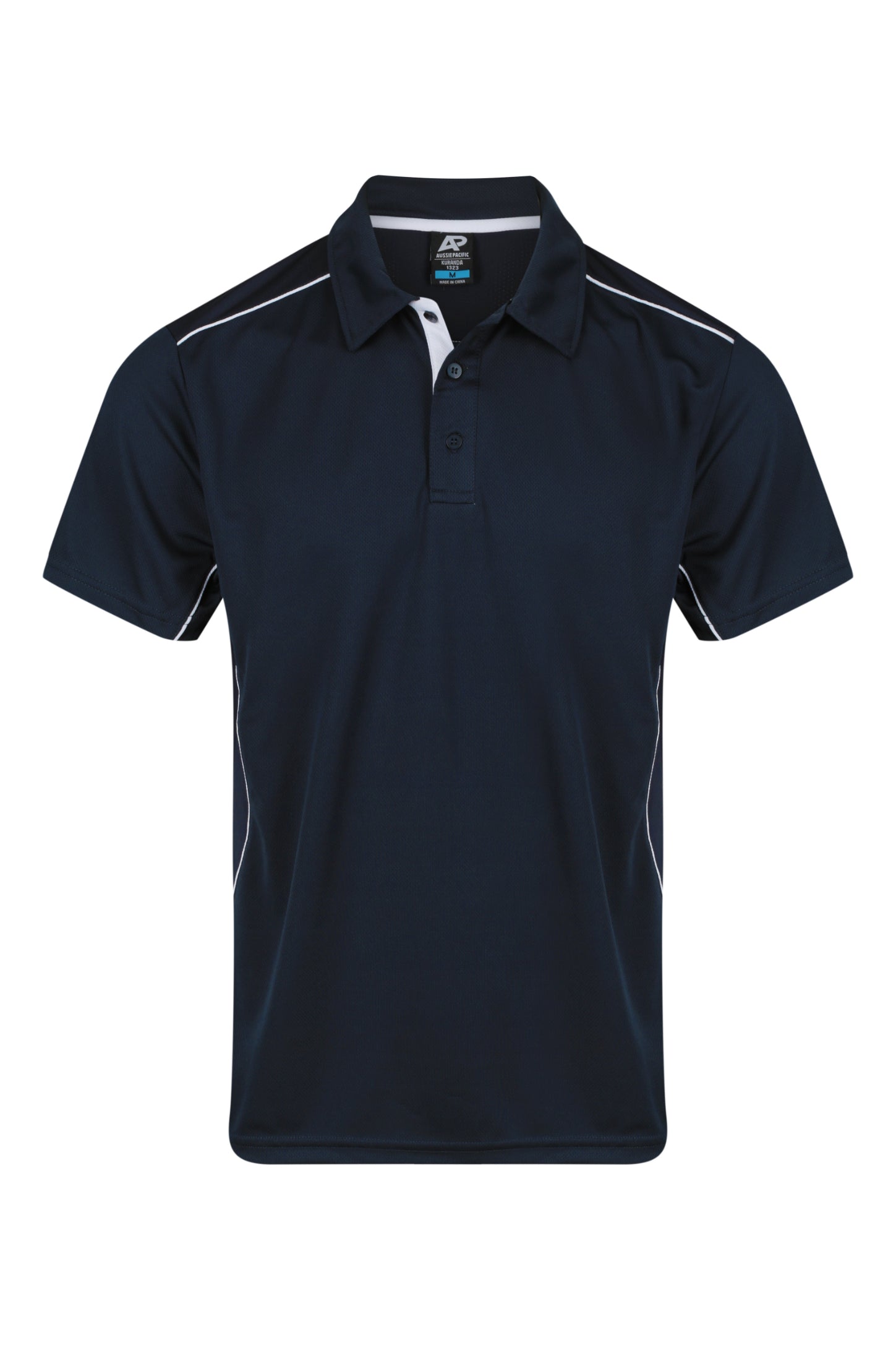 KURANDA MENS POLOS - NAVY/WHITE