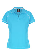 ENDEAVOUR LADY POLOS - PACIFIC BLUE/WHITE