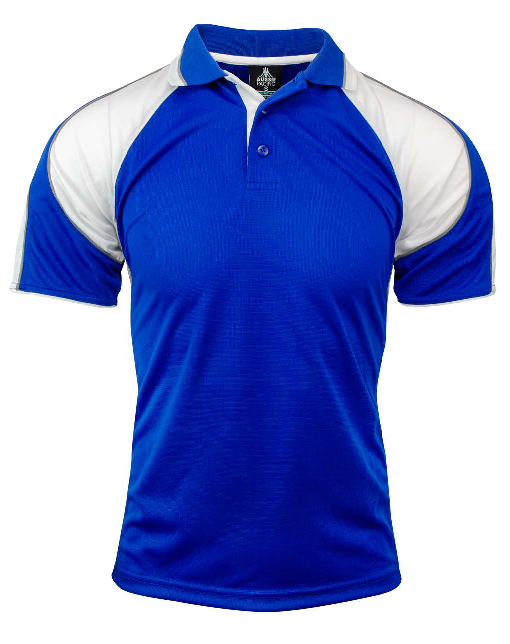 MURRAY MENS POLOS - ROYAL/WHITE