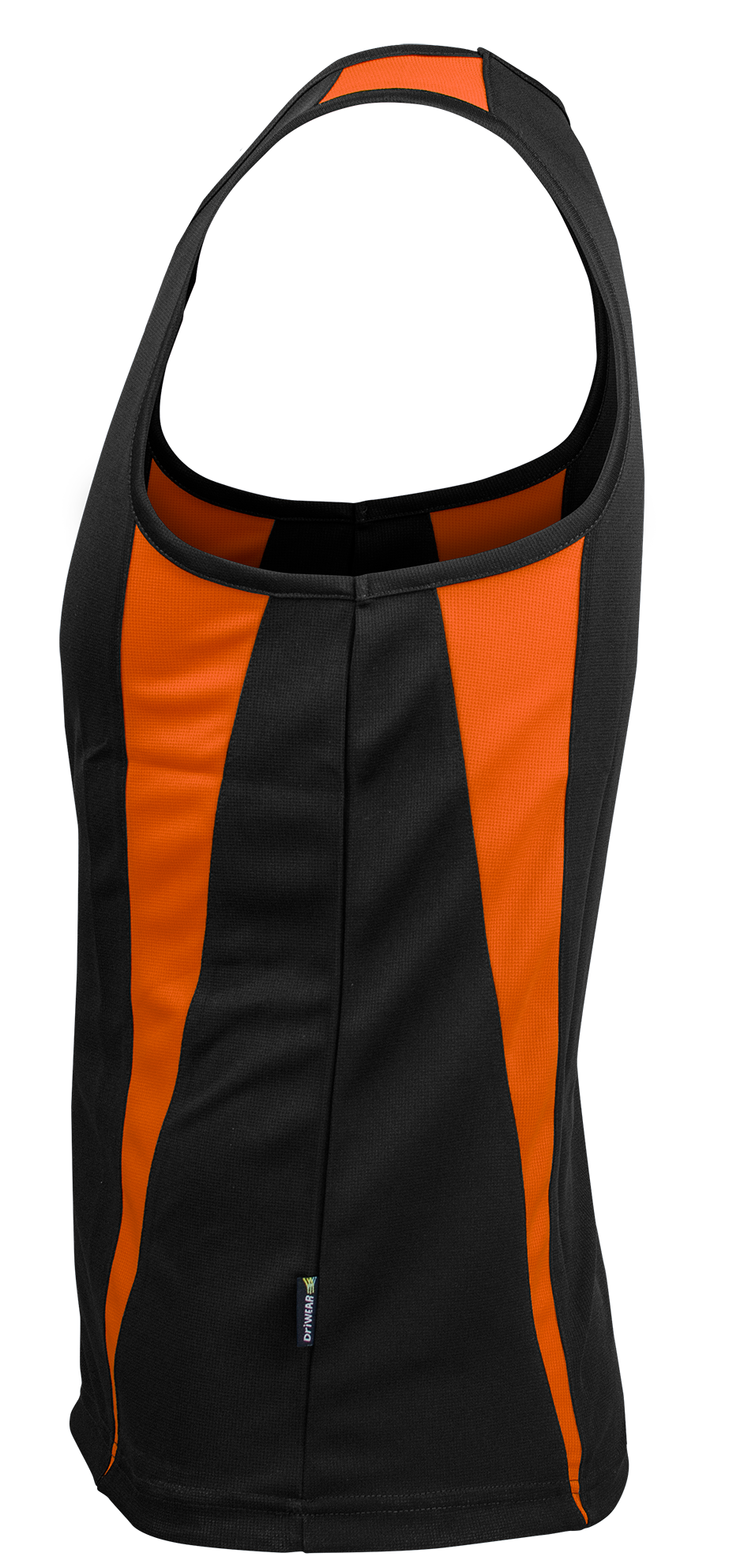 EUREKA MENS SINGLETS - BLACK/ORANGE