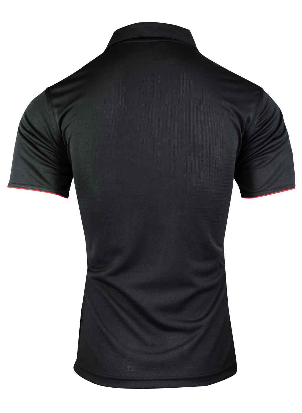 YARRA MENS POLOS - BLACK/RED