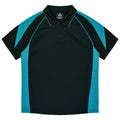 PREMIER KIDS POLOS - BLACK/TEAL