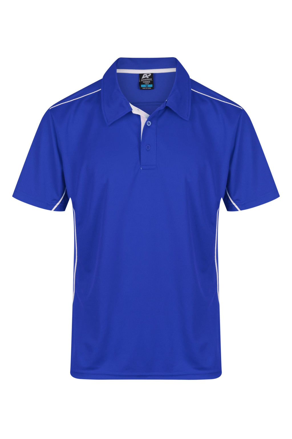 KURANDA MENS POLOS - ROYAL/WHITE