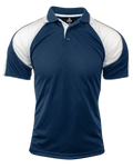 MURRAY MENS POLOS - NAVY/WHITE