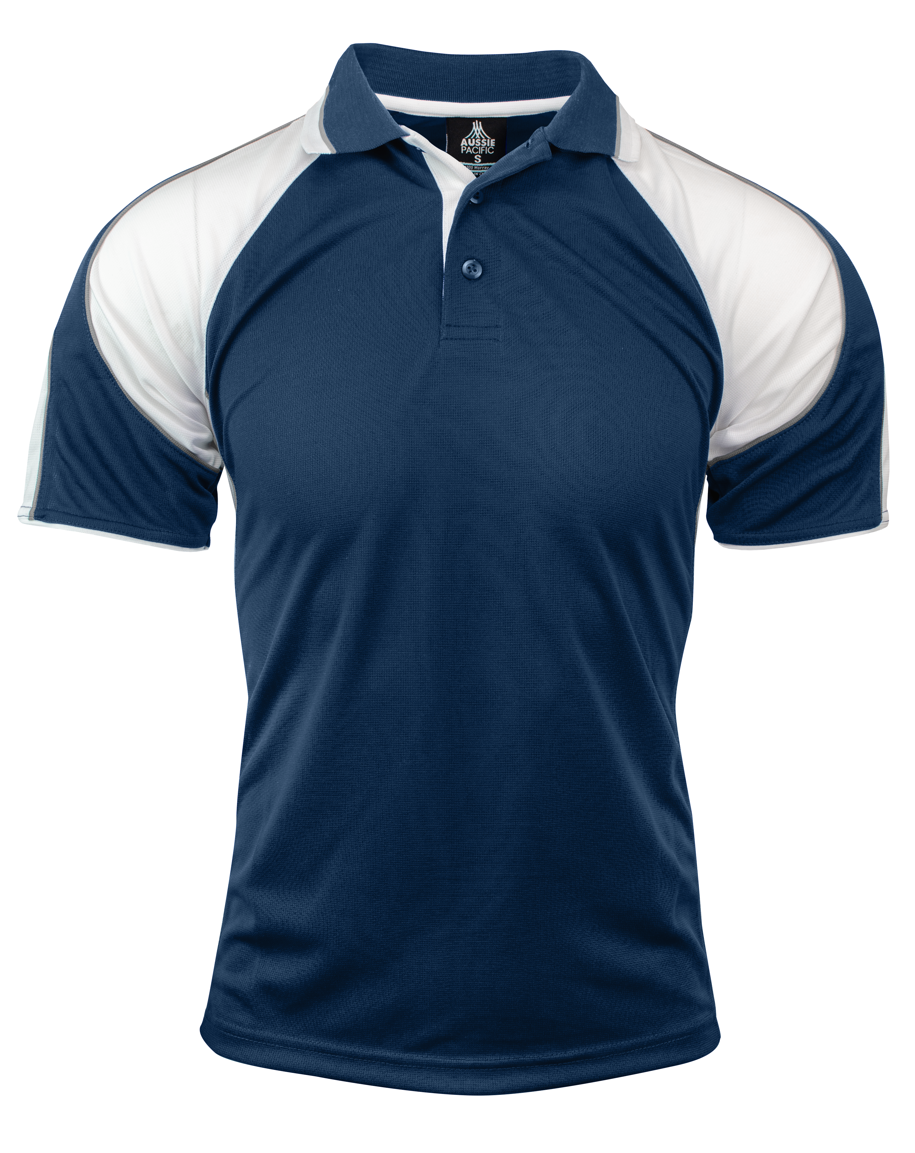 MURRAY MENS POLOS - NAVY/WHITE