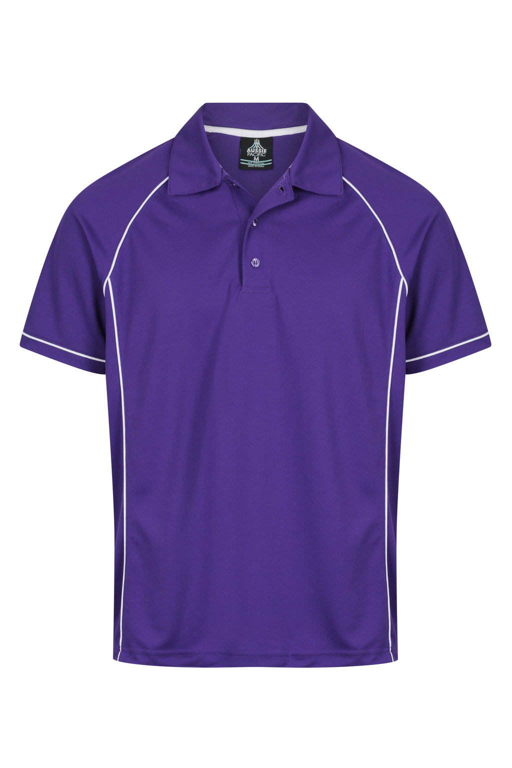 ENDEAVOUR MENS POLOS - PURPLE/WHITE