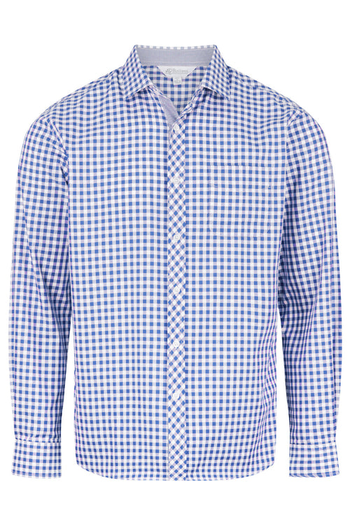 BRIGHTON MENS SHIRT LONG SLEEVE - FRENCH BLUE