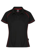 ENDEAVOUR LADY POLOS - BLACK/RED