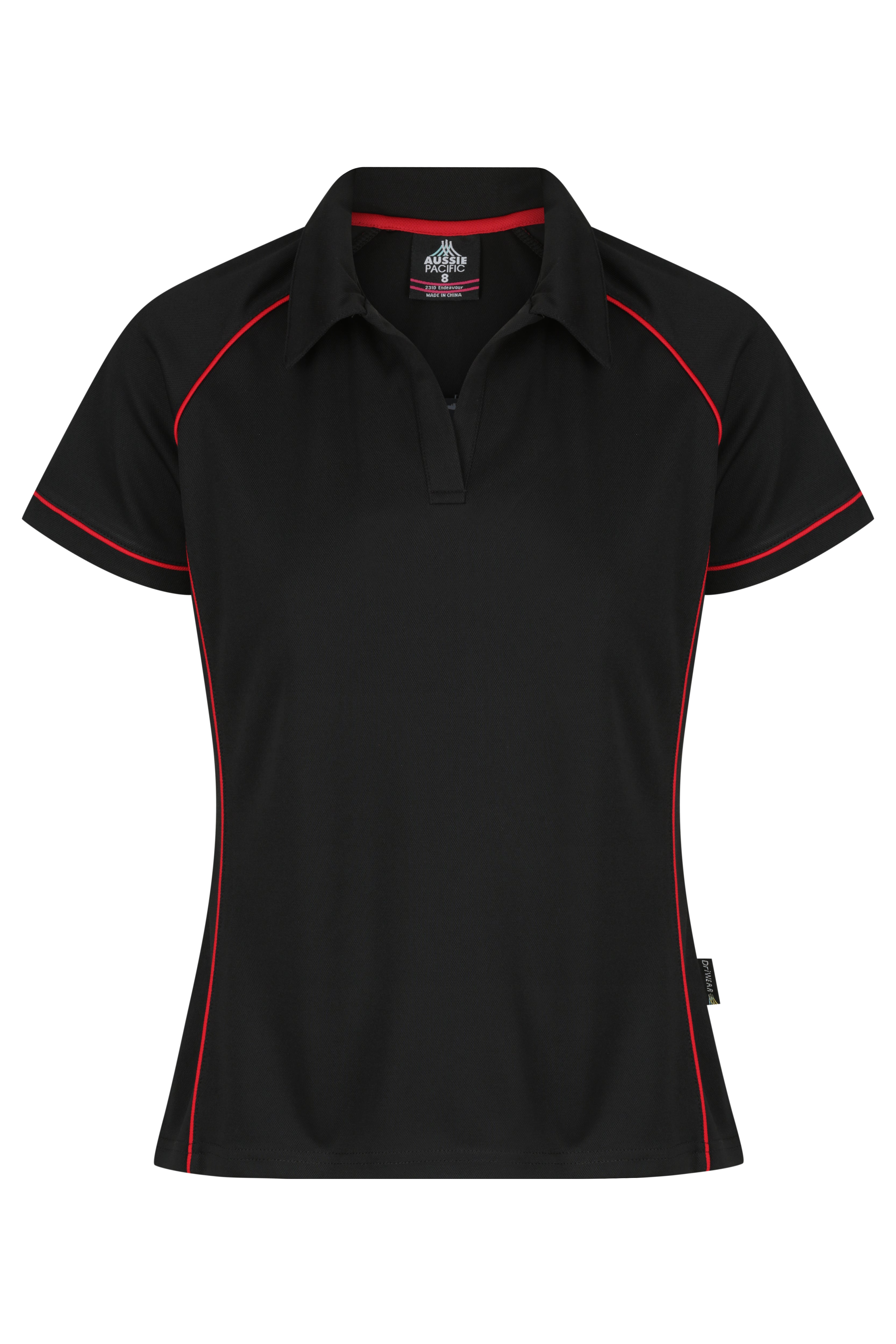 ENDEAVOUR LADY POLOS - BLACK/RED