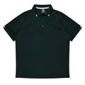 FLINDERS MENS POLOS - BLACK/WHITE