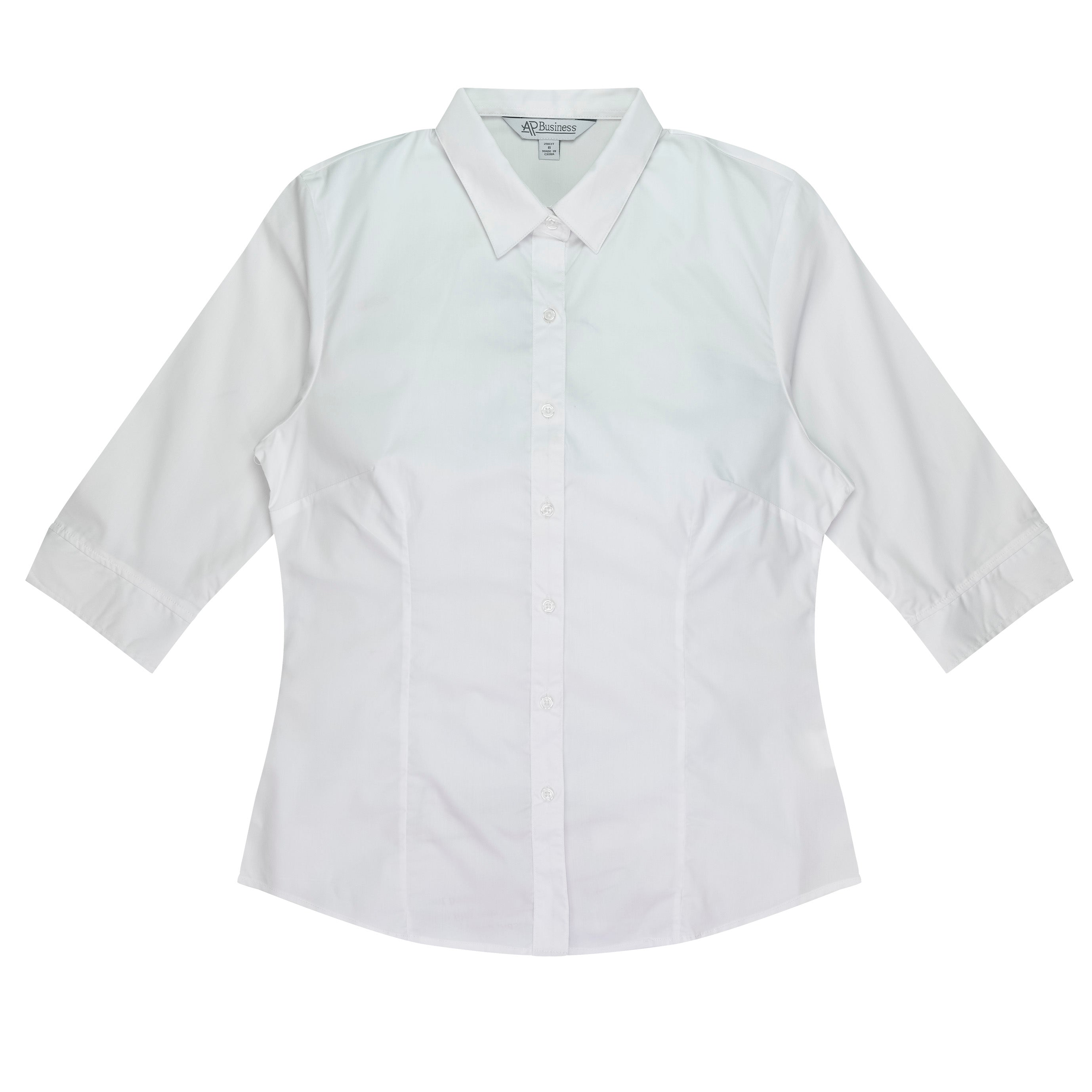 MOSMAN LADY SHIRT 3/4 SLEEVE - WHITE