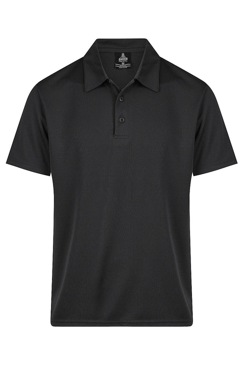 BOTANY MENS POLOS - BLACK