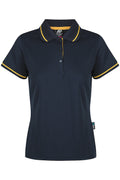COTTESLOE LADY POLOS - NAVY/GOLD