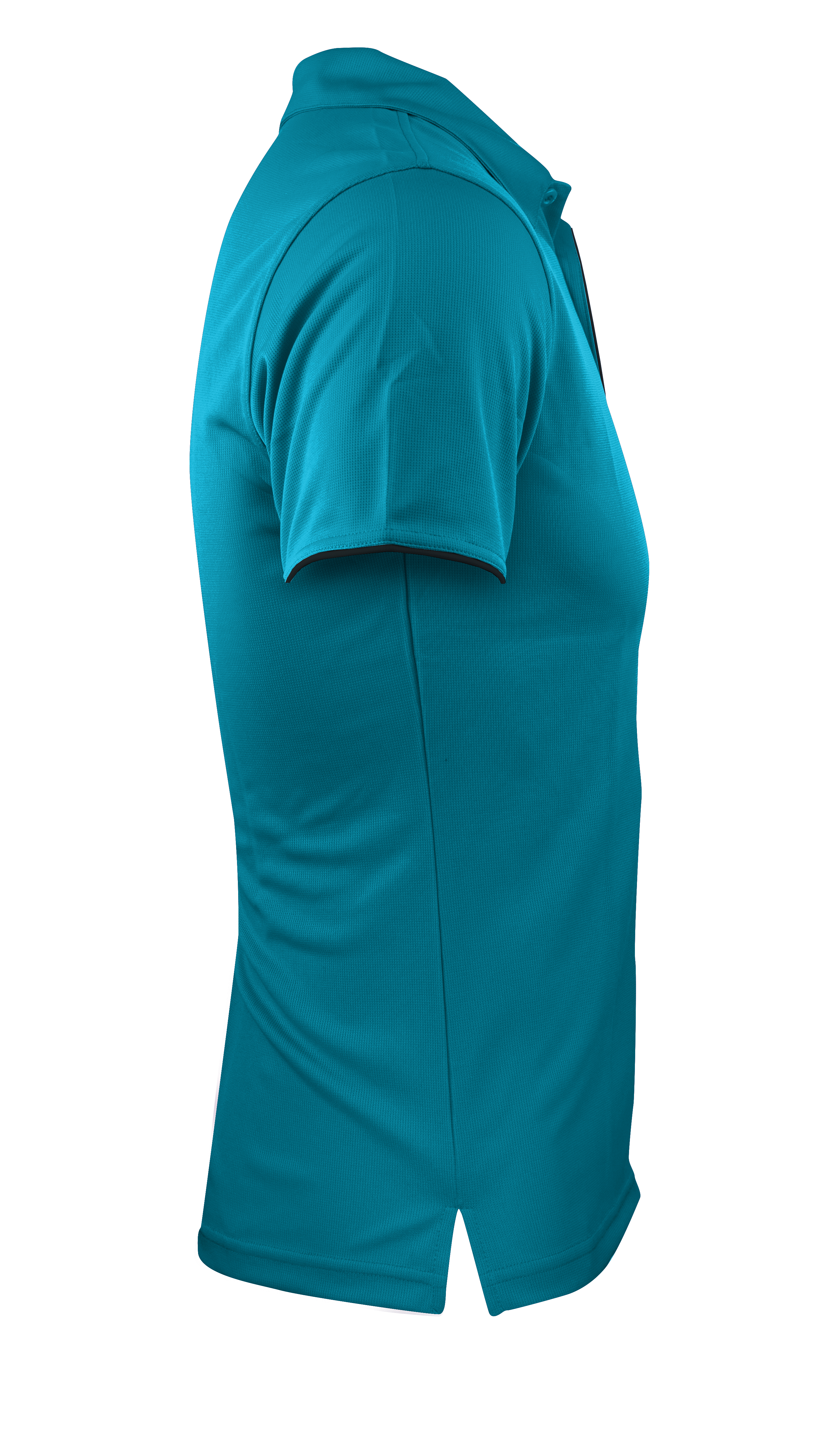 YARRA MENS POLOS - TEAL/BLACK