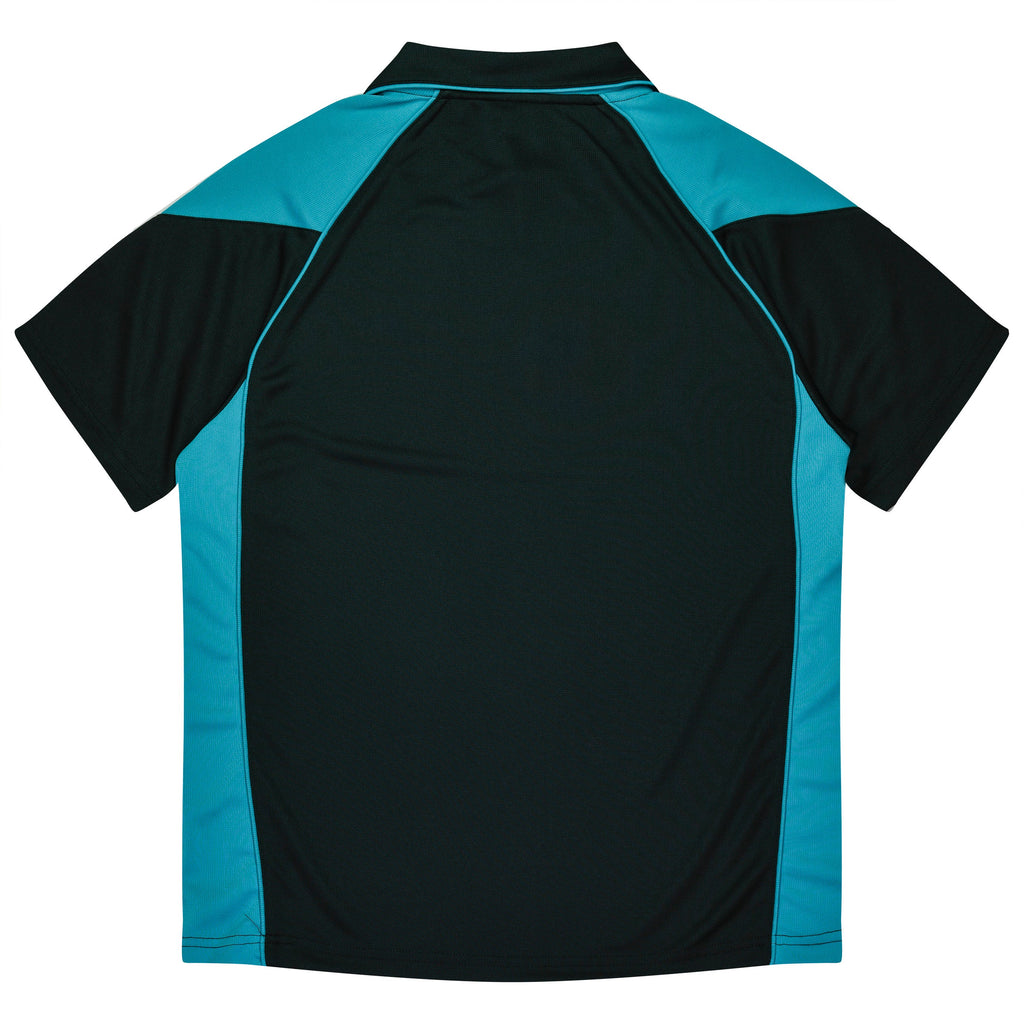 PREMIER KIDS POLOS - BLACK/TEAL