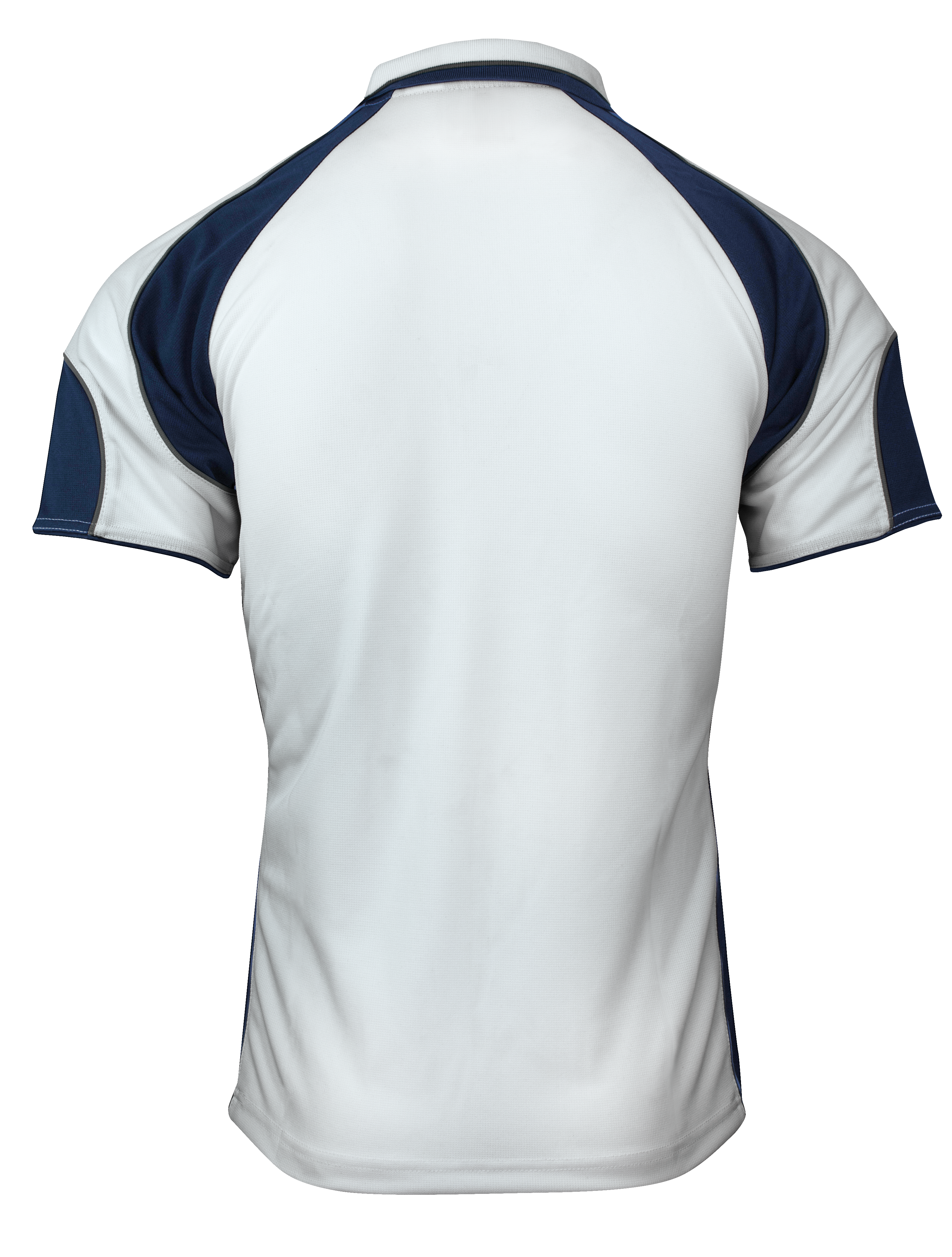 MURRAY MENS POLOS - WHITE/NAVY