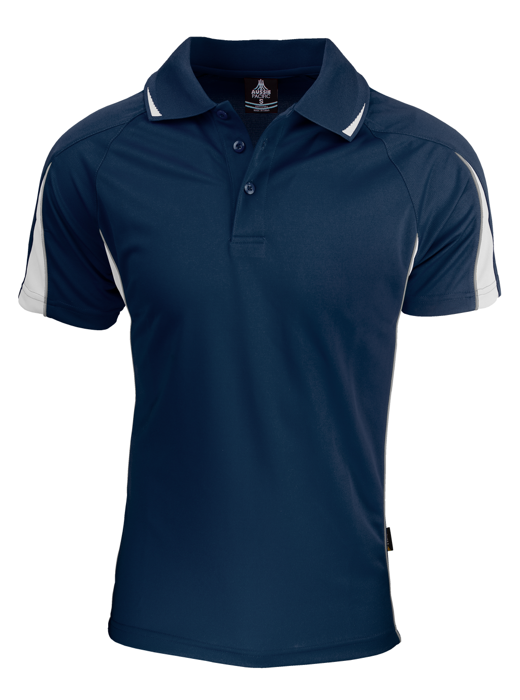 EUREKA MENS POLOS - NAVY/WHITE