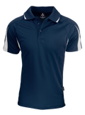 EUREKA MENS POLOS - NAVY/WHITE