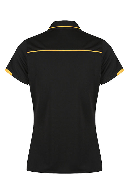CURRUMBIN LADY POLOS - BLACK/GOLD