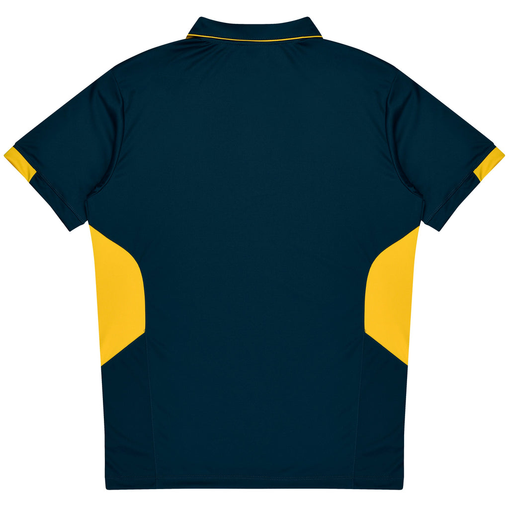 TASMAN KIDS POLOS - NAVY/GOLD