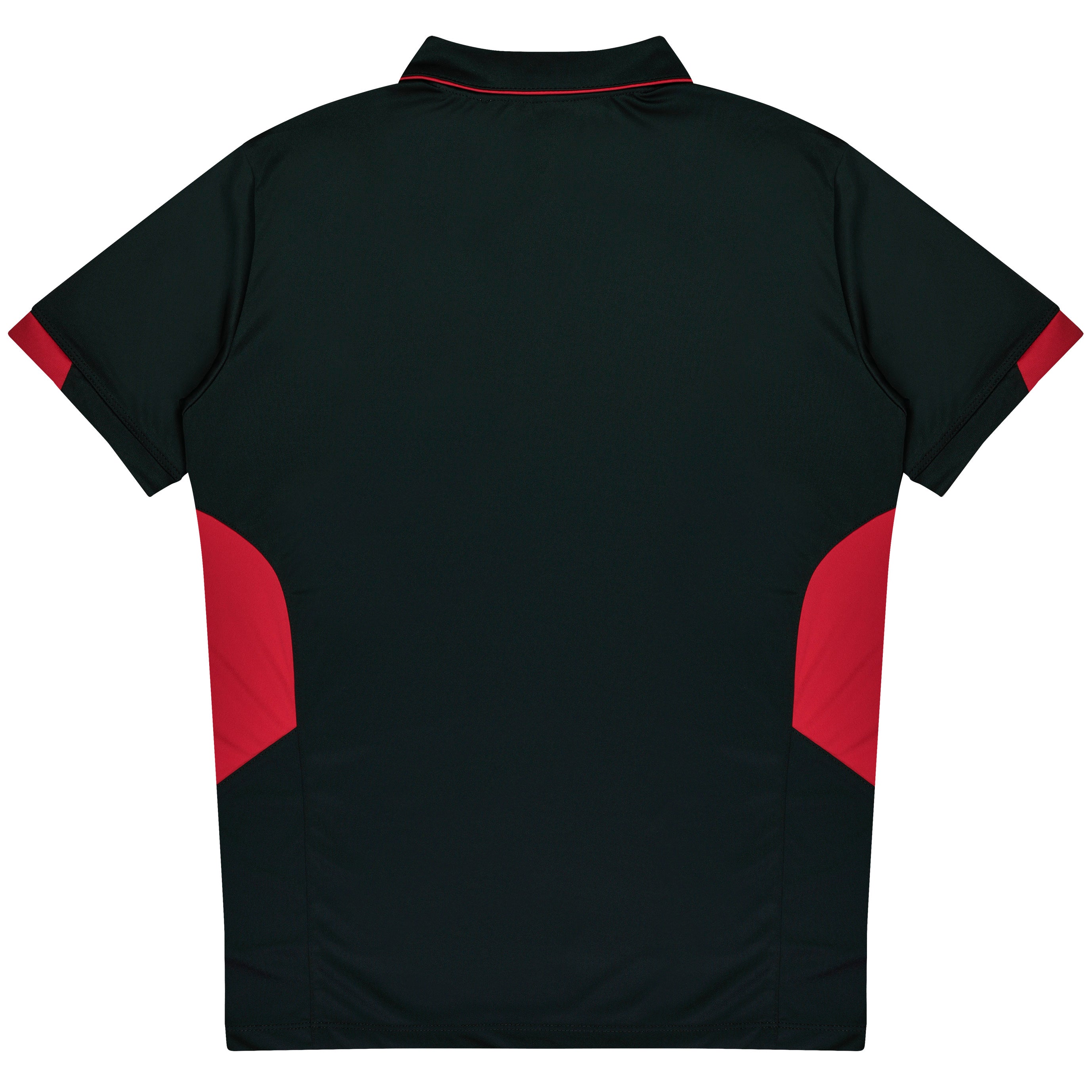 TASMAN KIDS POLOS - BLACK/RED