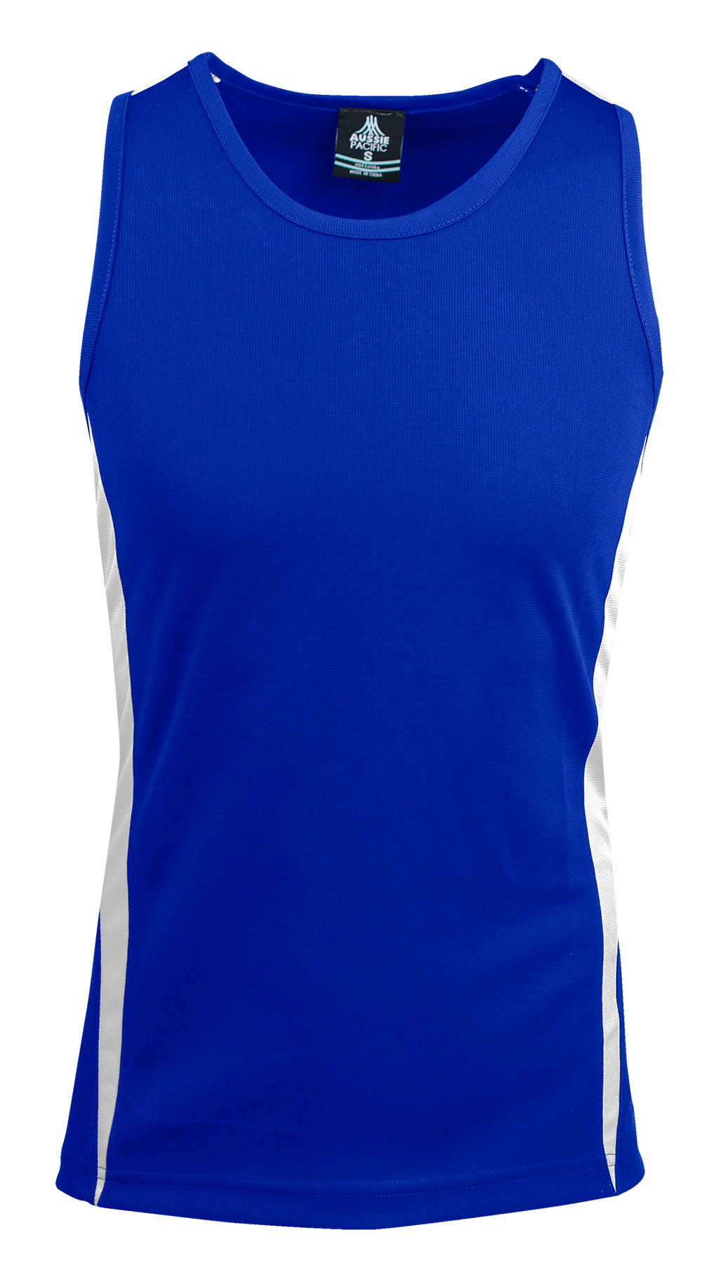 EUREKA MENS SINGLETS - ROYAL/WHITE