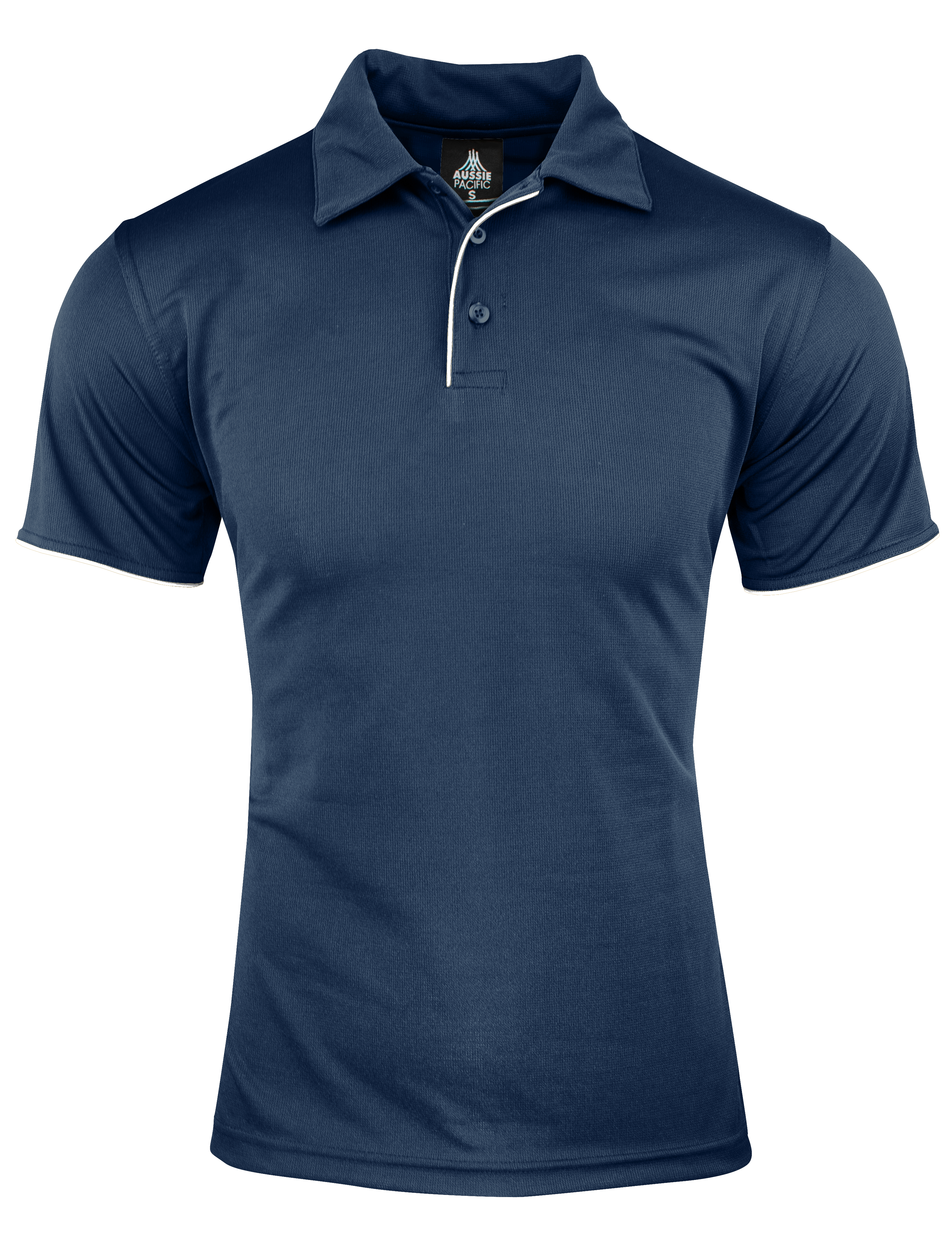 YARRA MENS POLOS - NAVY/WHITE