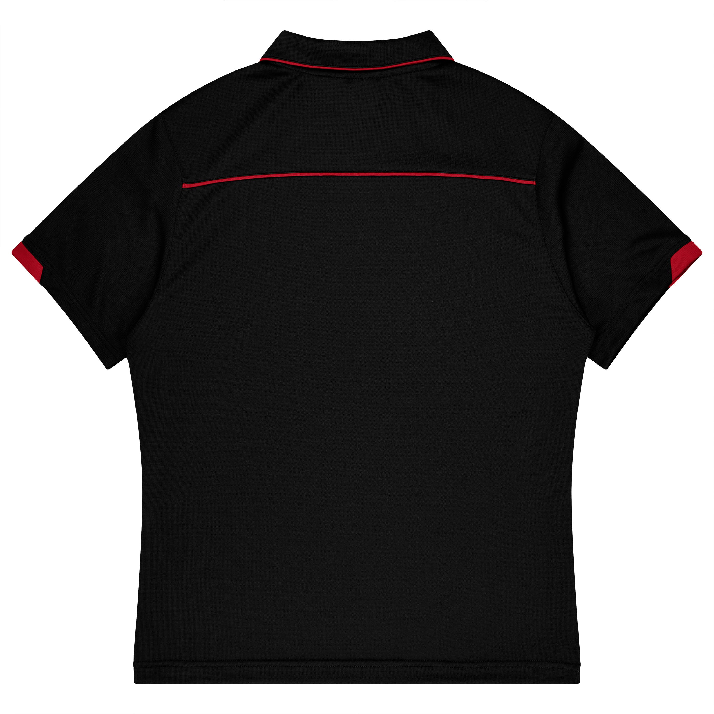CURRUMBIN KIDS POLOS - BLACK/RED
