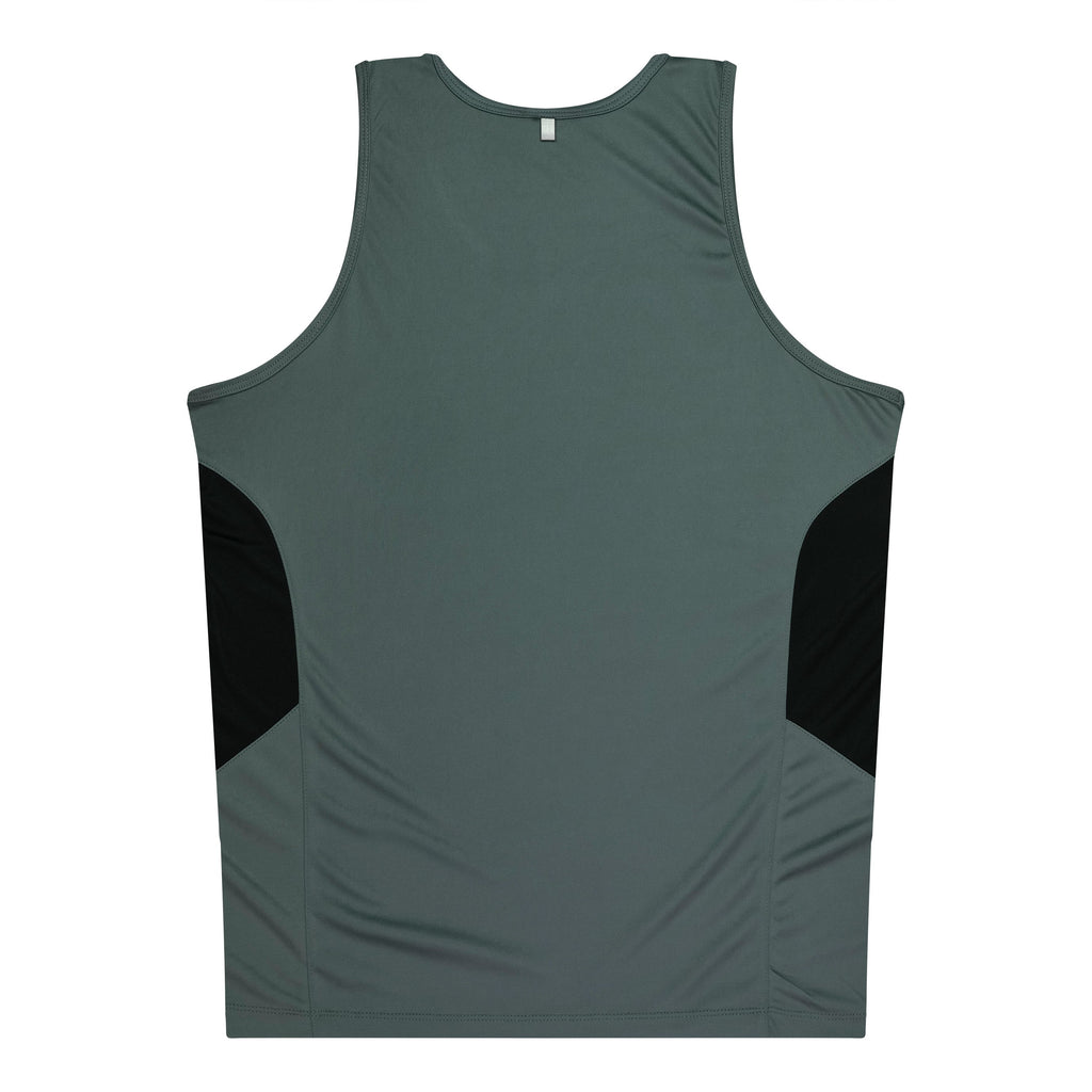 TASMAN KIDS SINGLETS - ASHE/BLACK
