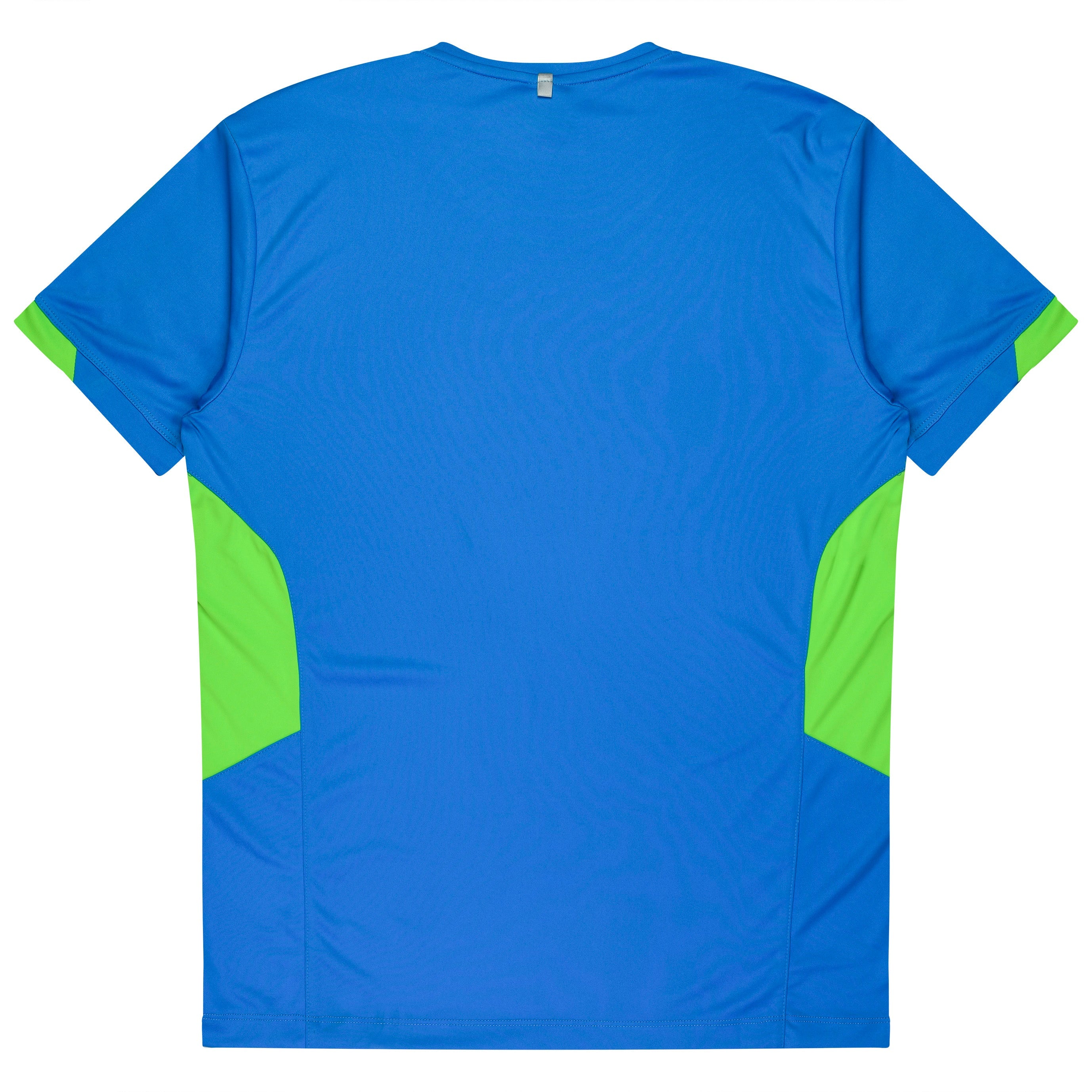 TASMAN KIDS TEES - CYAN/NEON GREEN