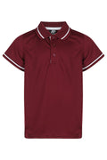 COTTESLOE KIDS POLOS - MAROON/WHITE