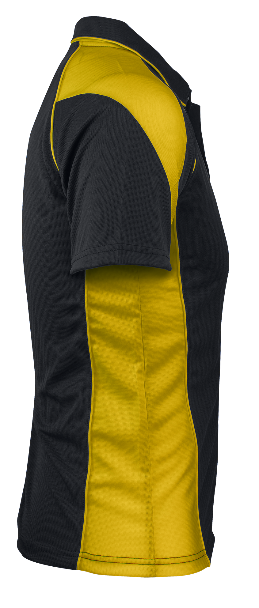 PREMIER MENS POLOS - BLACK/GOLD