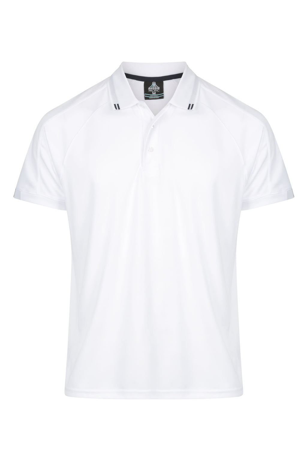 FLINDERS MENS POLOS - WHITE/NAVY