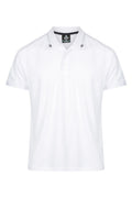 FLINDERS MENS POLOS - WHITE/NAVY