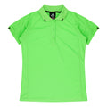 FLINDERS LADY POLOS - APPLE/BLACK