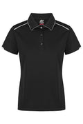 CURRUMBIN LADY POLOS - BLACK/WHITE