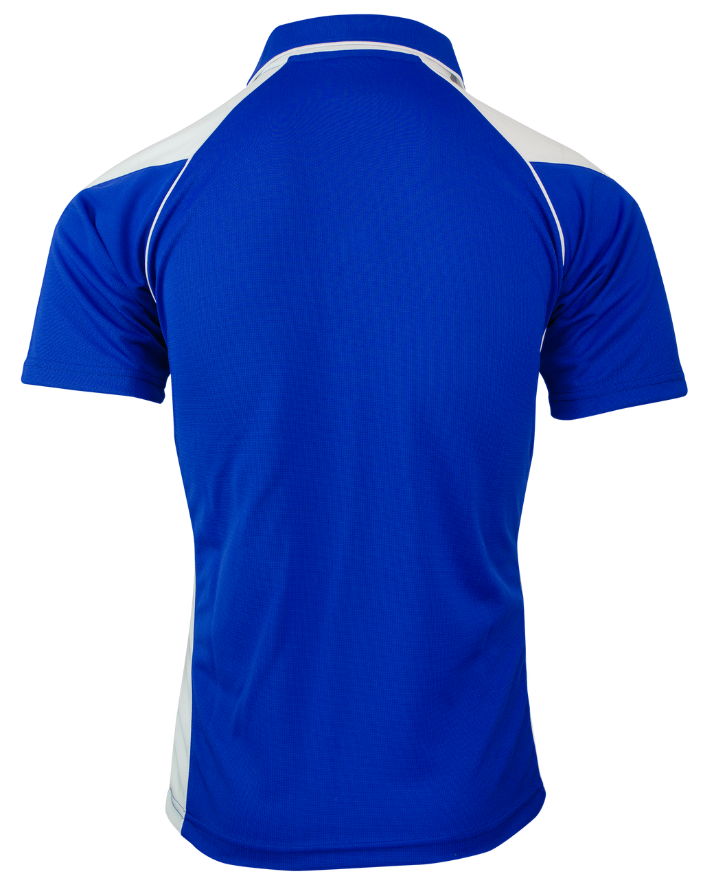 PREMIER MENS POLOS - ROYAL/WHITE