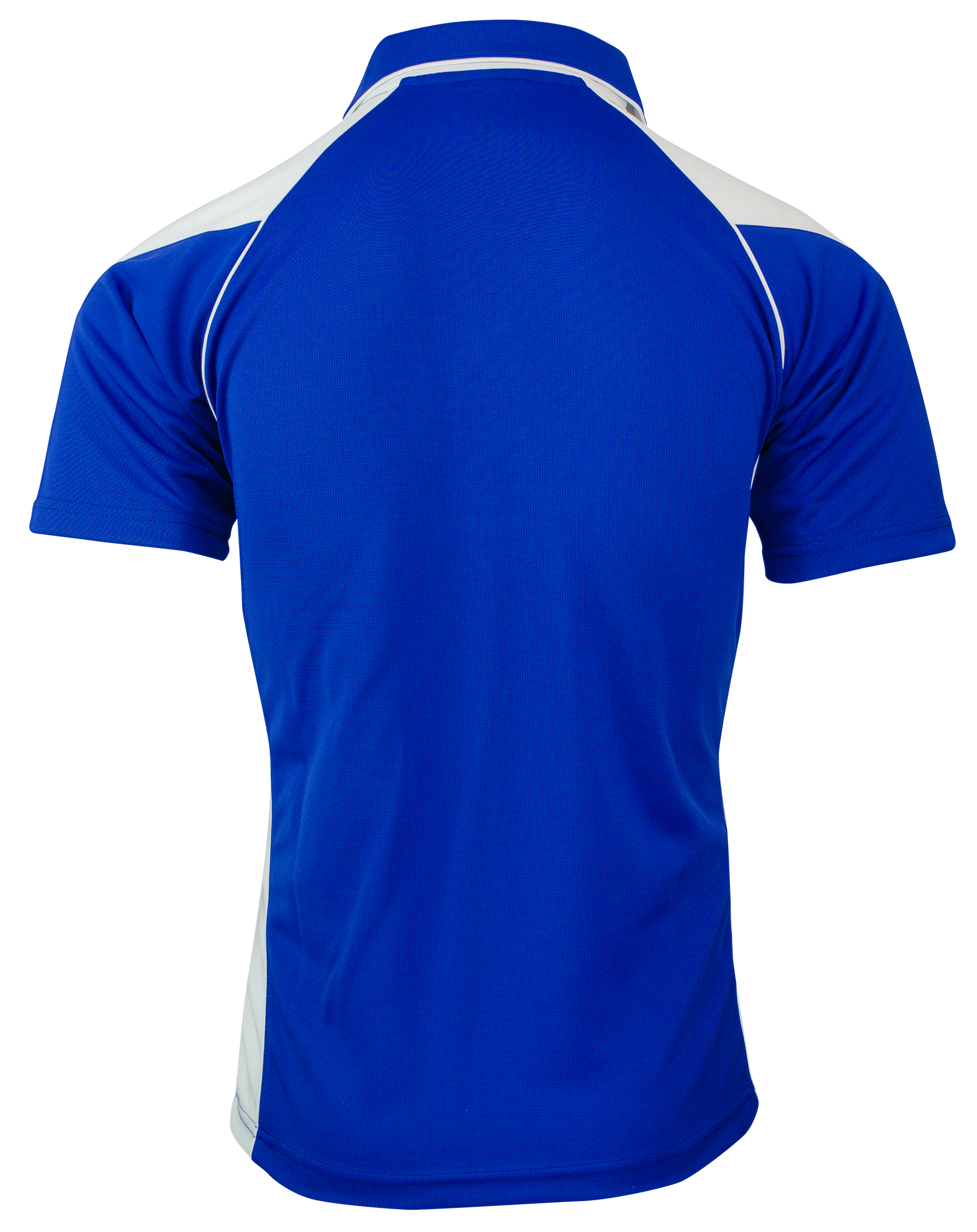 PREMIER MENS POLOS - ROYAL/WHITE