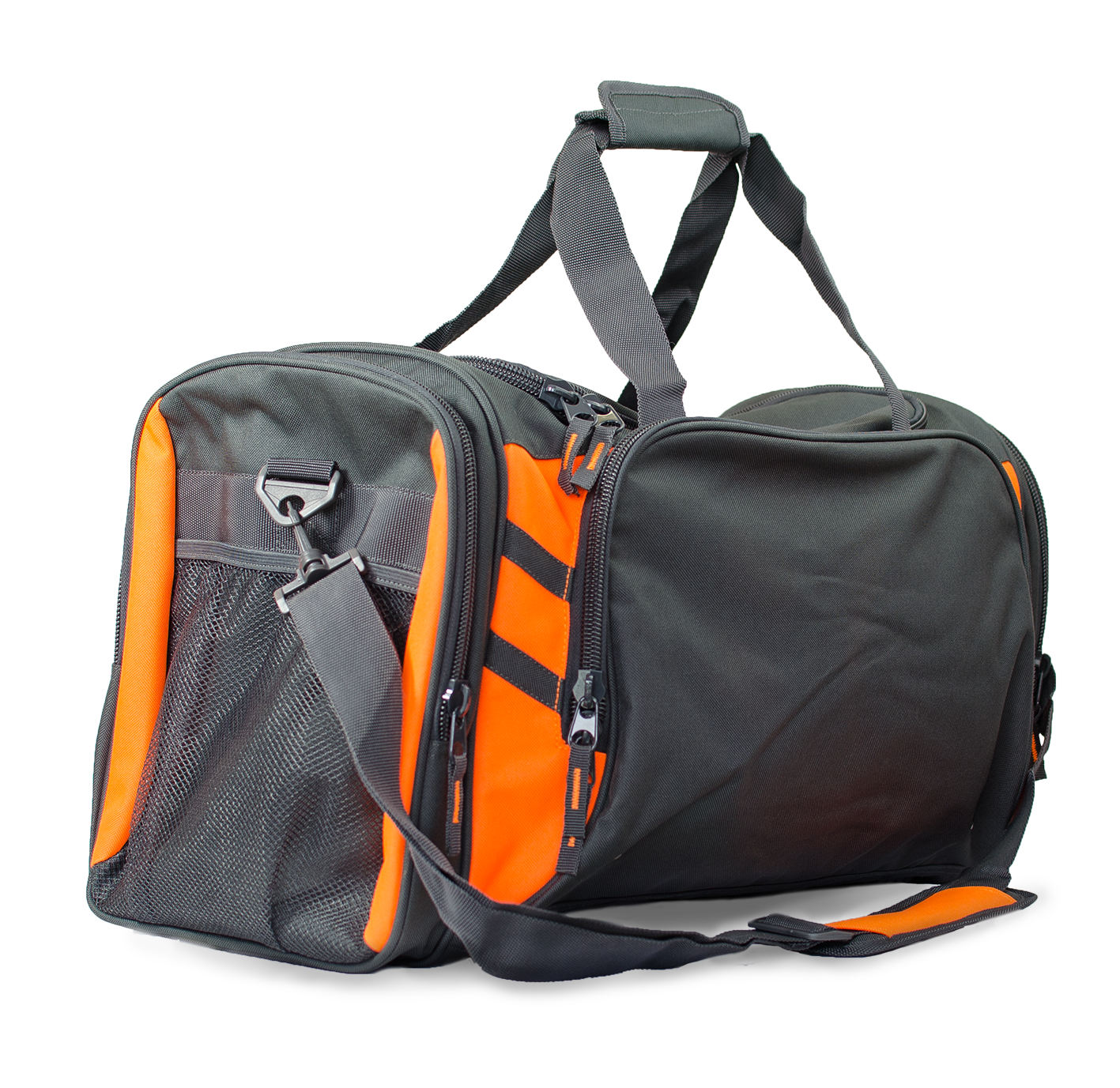 TASMAN SPORTSBAG - SLATE/NEON ORANGE