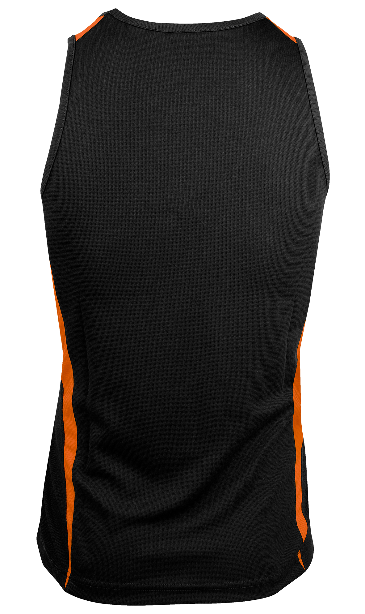 EUREKA MENS SINGLETS - BLACK/ORANGE