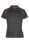 ENDEAVOUR LADY POLOS - SLATE/ORANGE