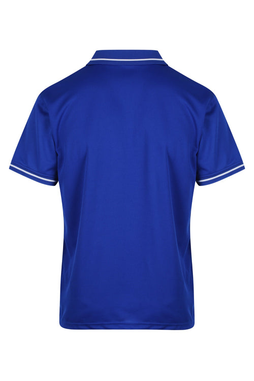 COTTESLOE MENS POLOS - ROYAL/WHITE