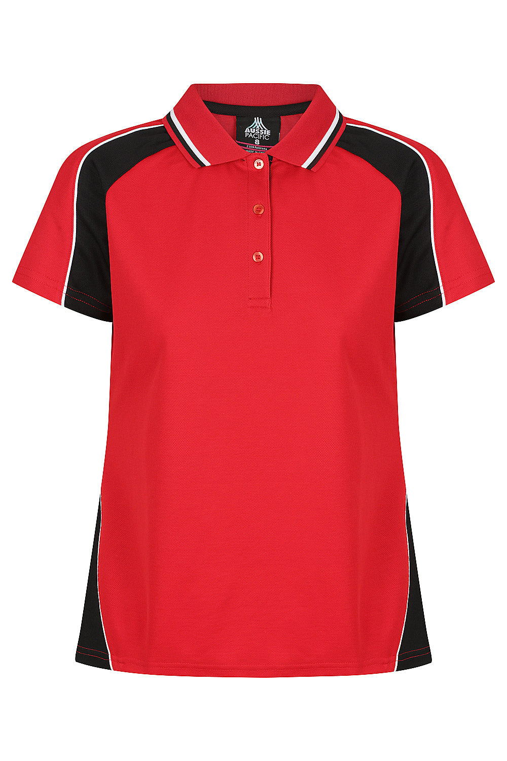 PANORAMA LADY POLOS - RED/BLACK/WHITE