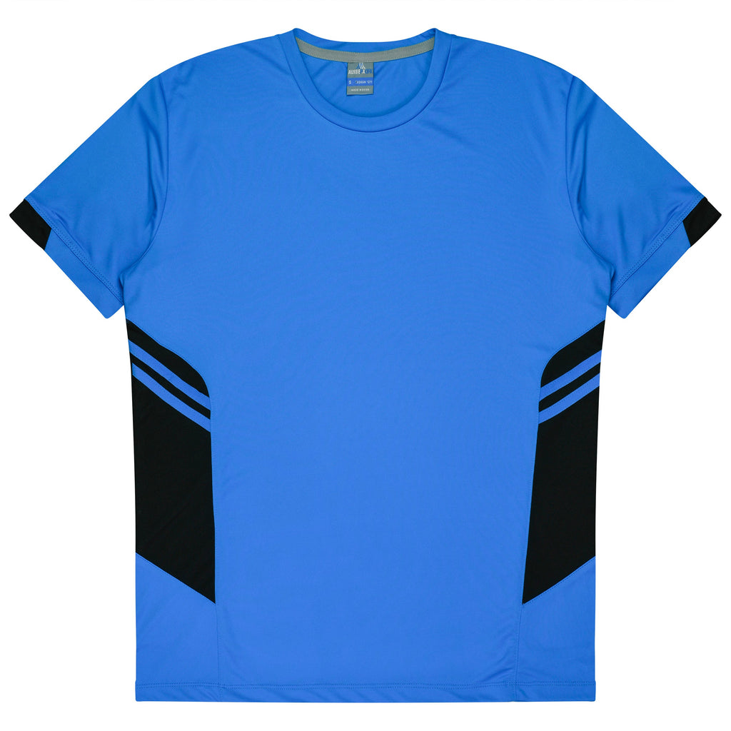 TASMAN KIDS TEES - CYAN/BLACK