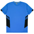 TASMAN KIDS TEES - CYAN/BLACK
