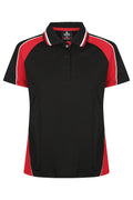PANORAMA LADY POLOS - BLACK/RED/WHITE