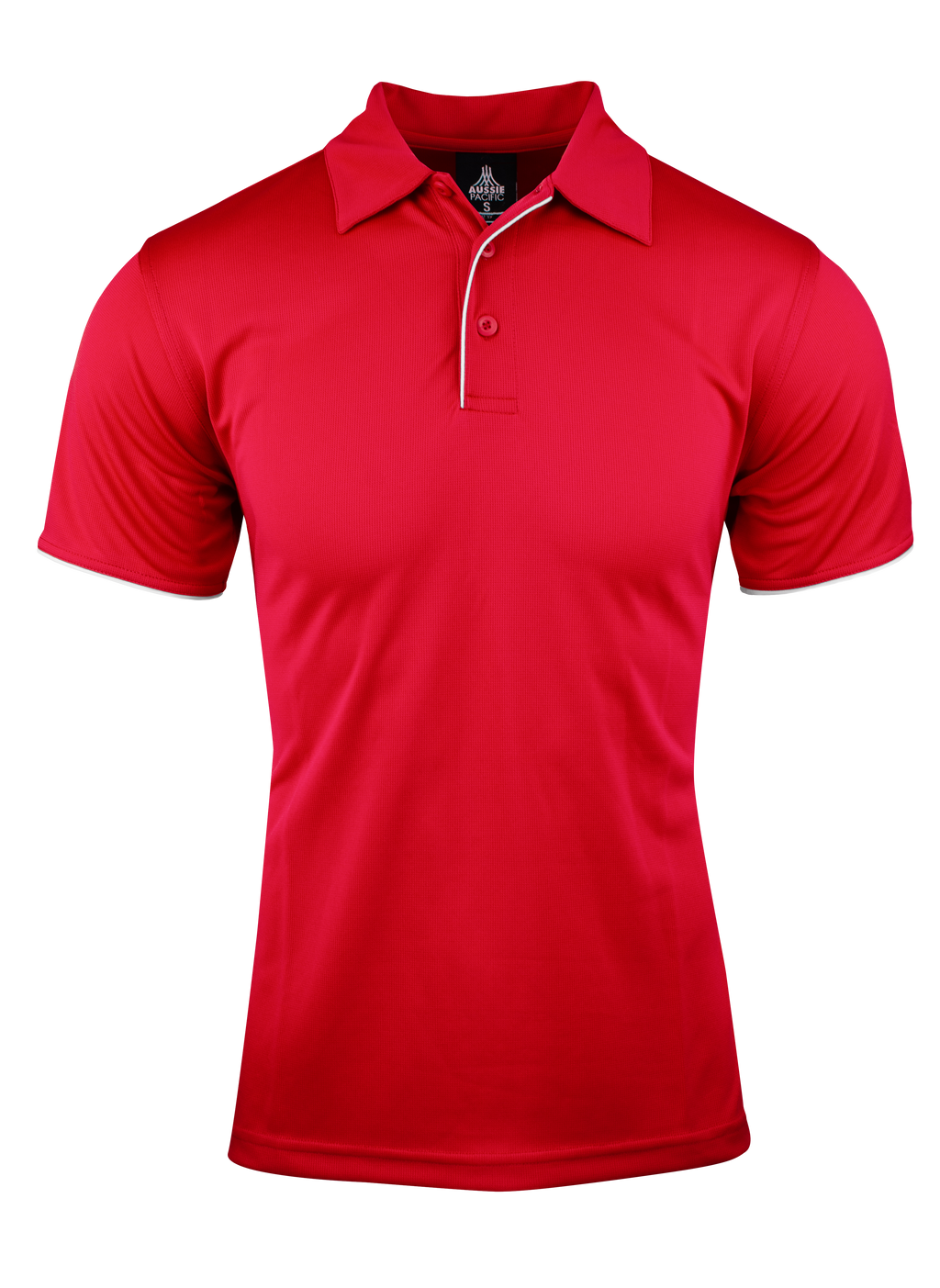 YARRA MENS POLOS - RED/WHITE